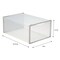 Simplify Set of 12 Stackable Shoe Boxes in White 27284-WHITE - alternate 5